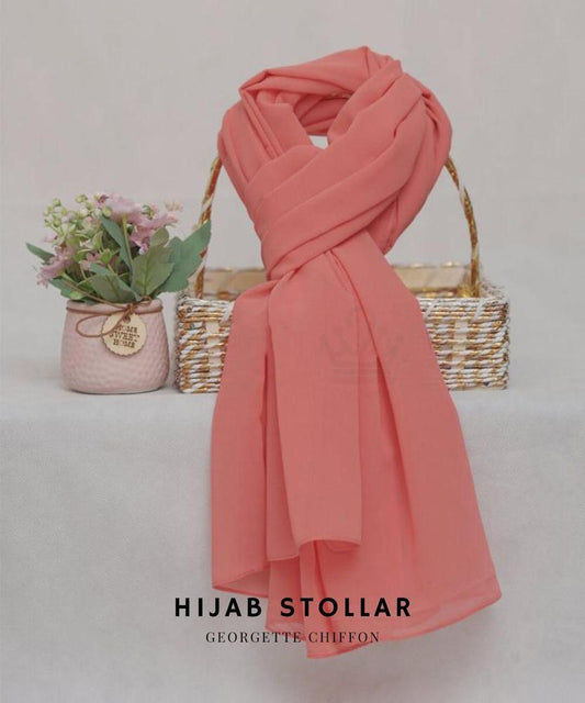 1 Pc Chiffon Plain Hijab