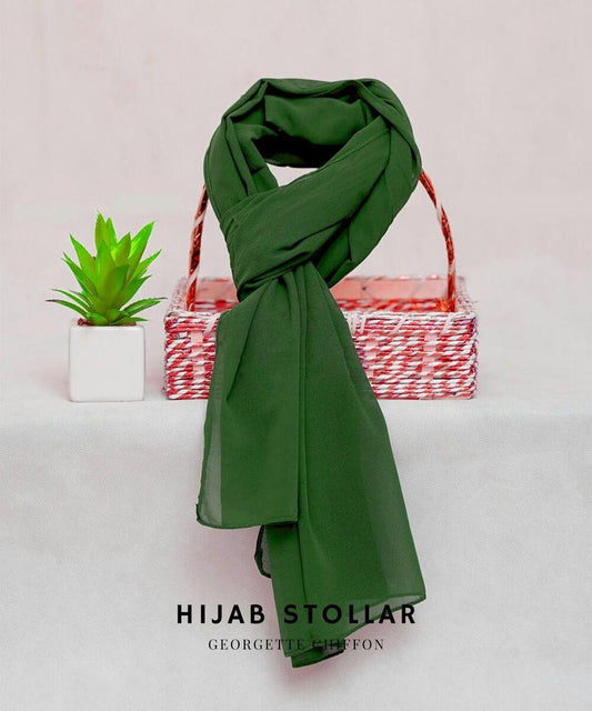 1 Pc Chiffon Plain Hijab