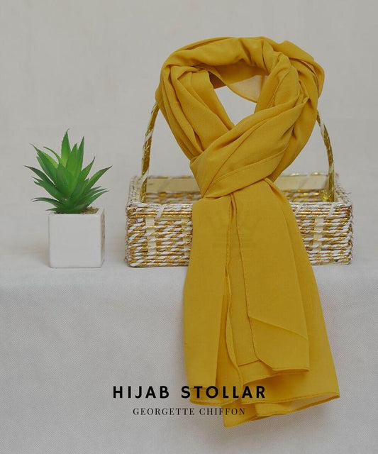 1 Pc Chiffon Plain Hijab